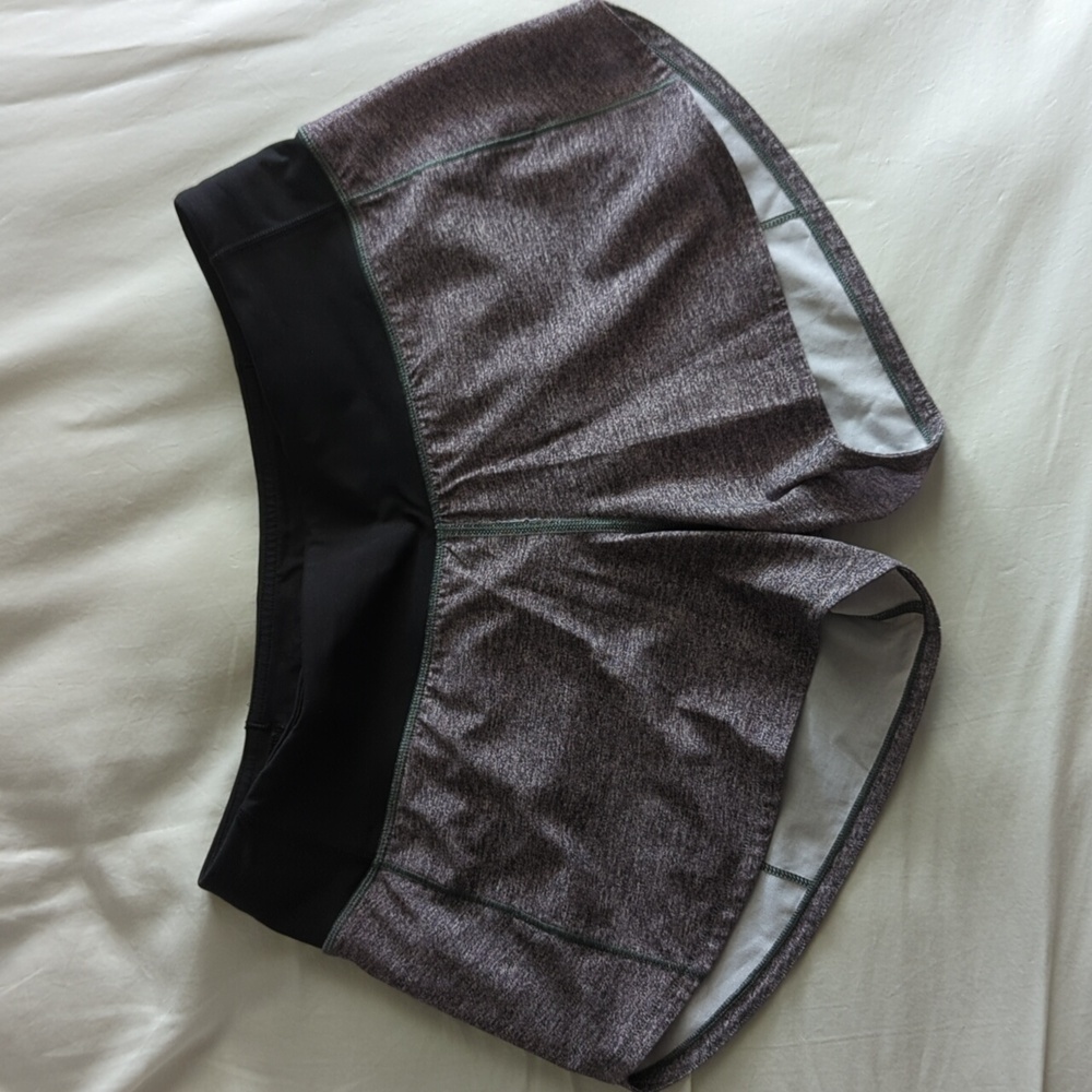Lululemon Speed up shorts 4" Heather lux  size 4 tall